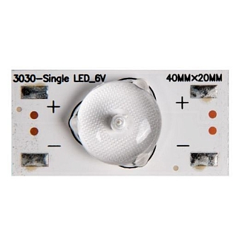 Светодиодная подсветка для телевизоров универсальная (6 В) 3030-SingleLED_6V